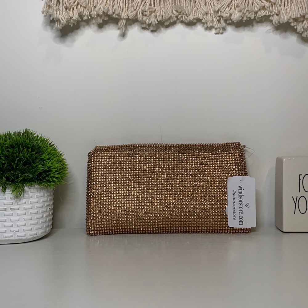 Rose Gold sequin cross body